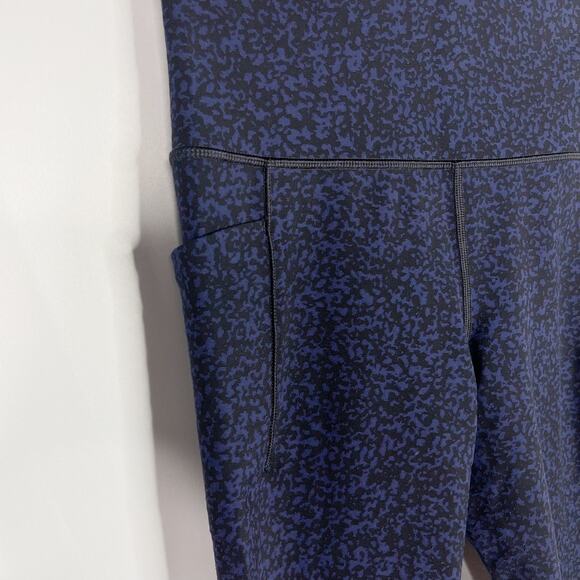 Athleta S Blue Black Salutation Stash Pocket Gravel 7/8 Tight Workout Legging - Picture 5 of 11